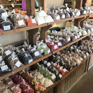 a variety of food items