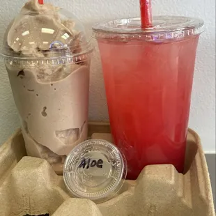 two drinks in a carton