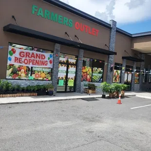 the front of the store