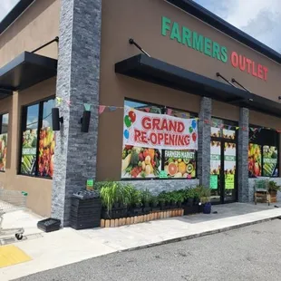 the front of the store