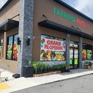 the front of the store