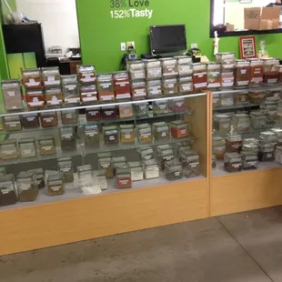 Colonel De's spices.  Lots and lots and lots.  We love the Jeff Ruby combination among many others.