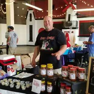 Rickey Jays Farm with His Bud Burner Salsa. He has mild and medium also. Delicious