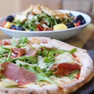 Prosciutto Pizza &amp; Farmers Salad
