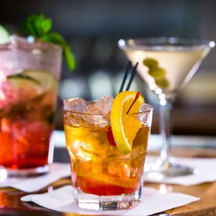 drink, sushi and sashimi