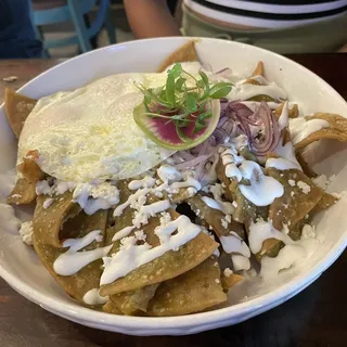 Poblano Green Chilaquiles