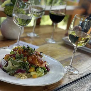 Salmon citrus salad