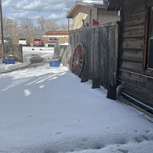 Side view outside window.