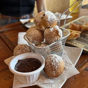 Beignets with Grand Marnier Chocolate Sauce