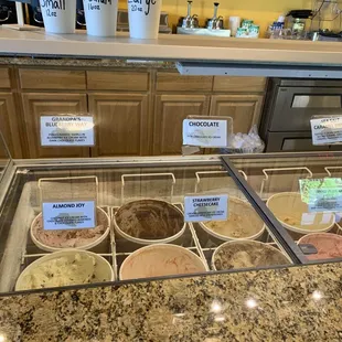 Some of the Ice creams available for sale