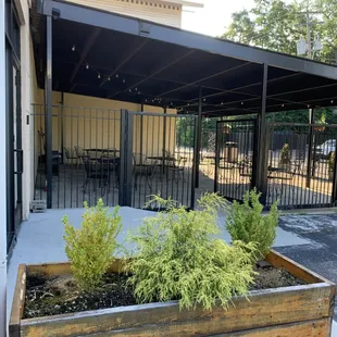 Rear outside covered dining area