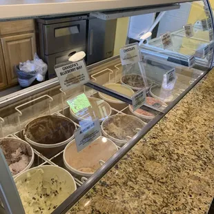 View of ice creams available for sale