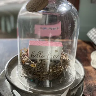 Almost every decor item is for sale.