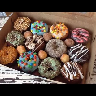Candy topped cake donuts