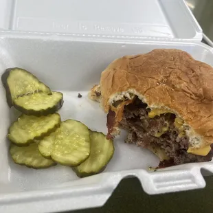 Double bacon cheeseburger