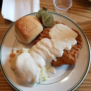 Country Fried Steak w/ mashed potatoes