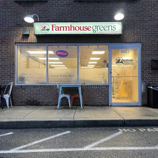 the front of the store