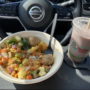Buddha Buddah Bowl+ açaí smoothie