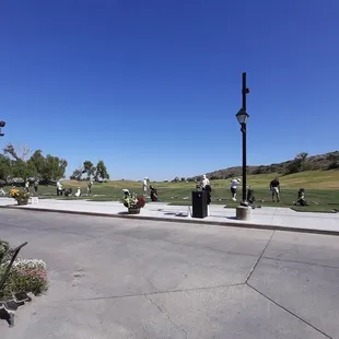 Driving range view from patio