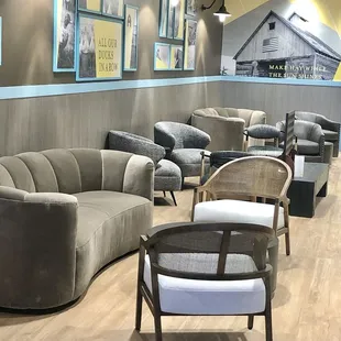 Lounge area in the bar