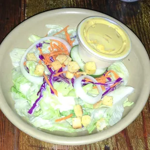 Side Salad with Honey Mustard