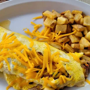 Brisket omelet