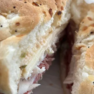 1. Corned Beef and Swiss Cheese Sandwich