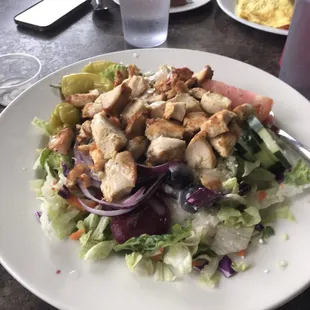 chicken greek salad