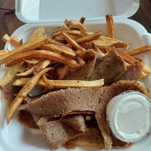 Gyro no onions is plain