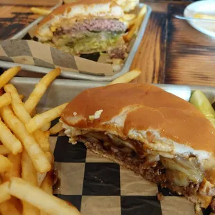 Close-Teriyaki burger Far-Better than a BMac burger