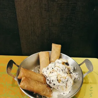 Fried Banana with Ice Cream