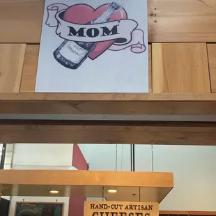 Mother's Day Poster at our Alameda store. Because Mom deserves some good bubbles.