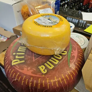 New wheels of cheese arrived today! Thursday mornings are usually our big days for receiving new cheese orders!