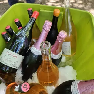 The perfect summer refresher! Champagne delivery via GrubHub.