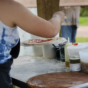 All our pizza crusts are made with ancient grain spelt crust and ingredients fresh from the farm