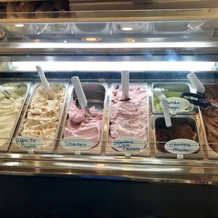 So many amazing ice creams! All delicious.
