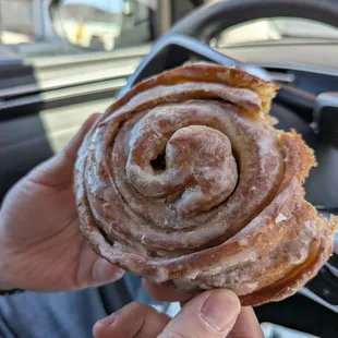 Super Size Cinnamon Roll, $4.88 prior to tax