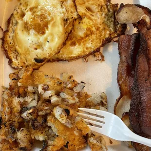 Eggs sunny side up at Amish bakery. Ugh.