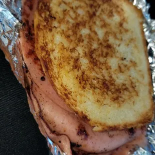Fried Bologna Sandwich