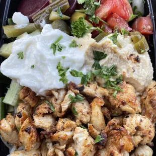 Chicken shawarma bowl