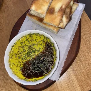 Focaccia with olive oil and Balsamic