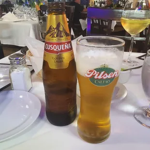 Delicious Peruvian beer which paired perfectly with our food.