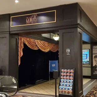 Outside of the theater