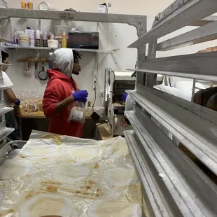 bakers working in a bakery