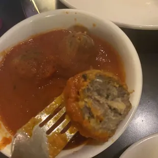 Side pf meatballs was moist and delicious! This Places was Amazing!