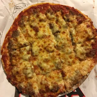 Sausage thin crust