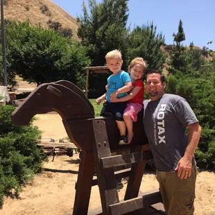 Riding the ticking g horse