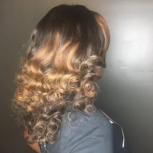 Custom Coloring and Lace Closure Sew in