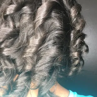 Blowout &amp; Curls on Natural Hair