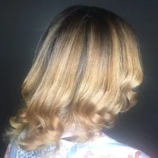 Ombré and silk press